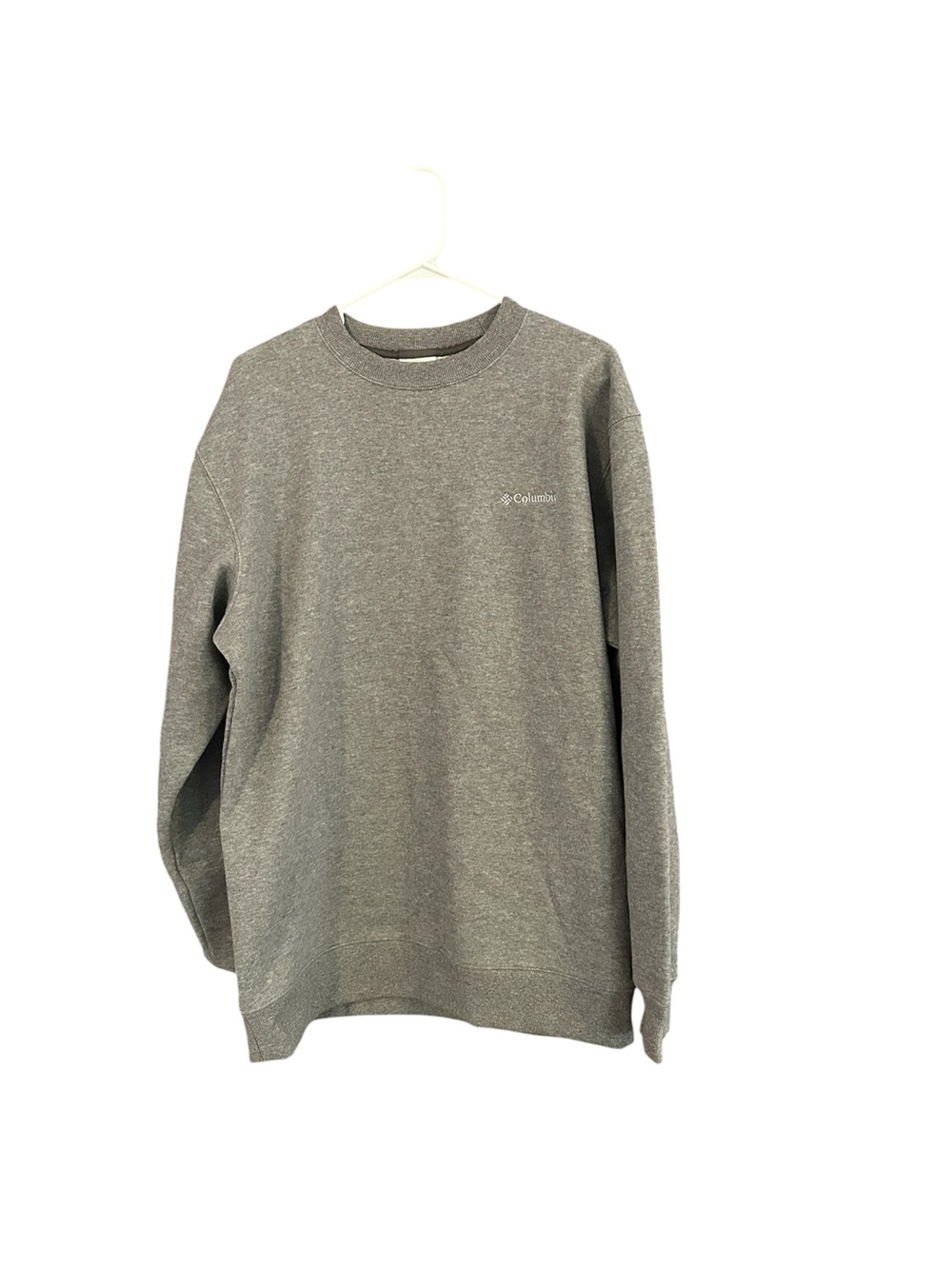 Columbia Gray Heathered Crewneck Sweatshirt Men’s Size L NWOT Cozy Oversized